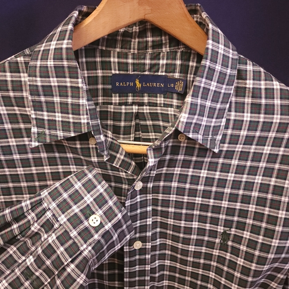 Ralph Lauren long-sleeve button-down large - Picture 1 of 6